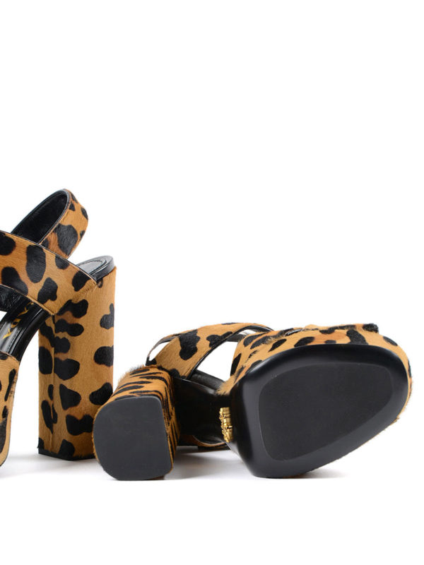 prada leopard sandals