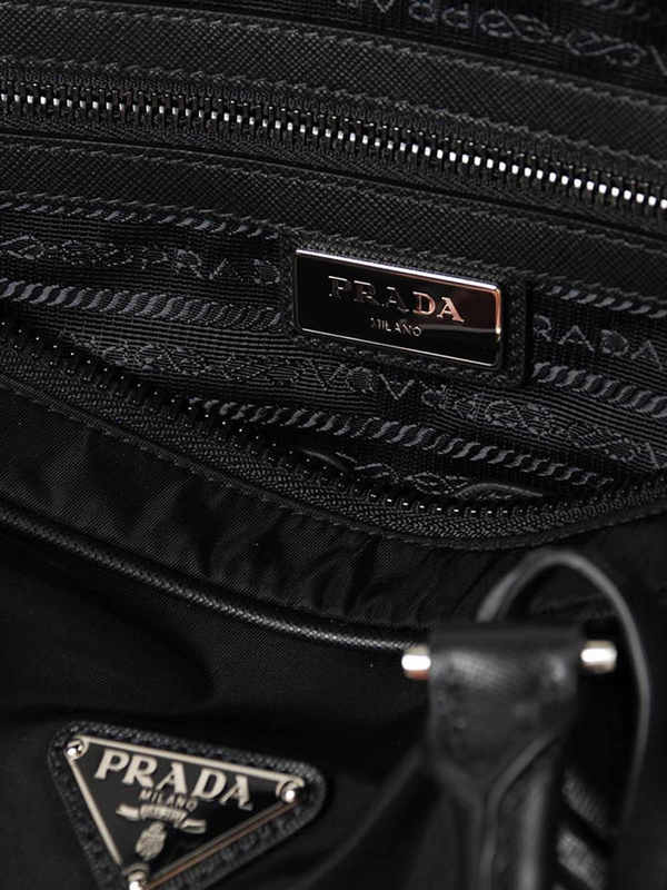 prada black nylon laptop bag