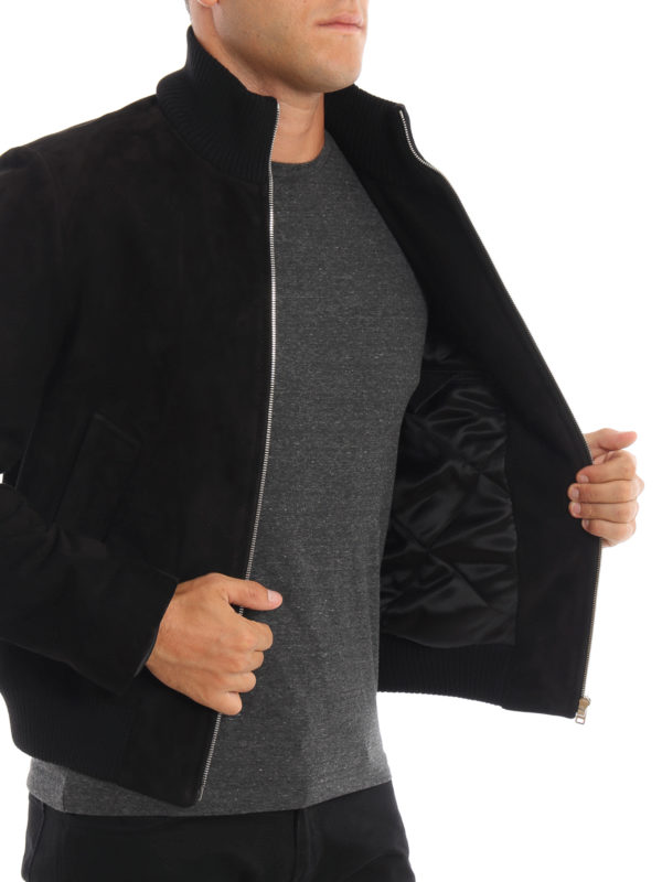 چرم Prada - Suede padded jacket 