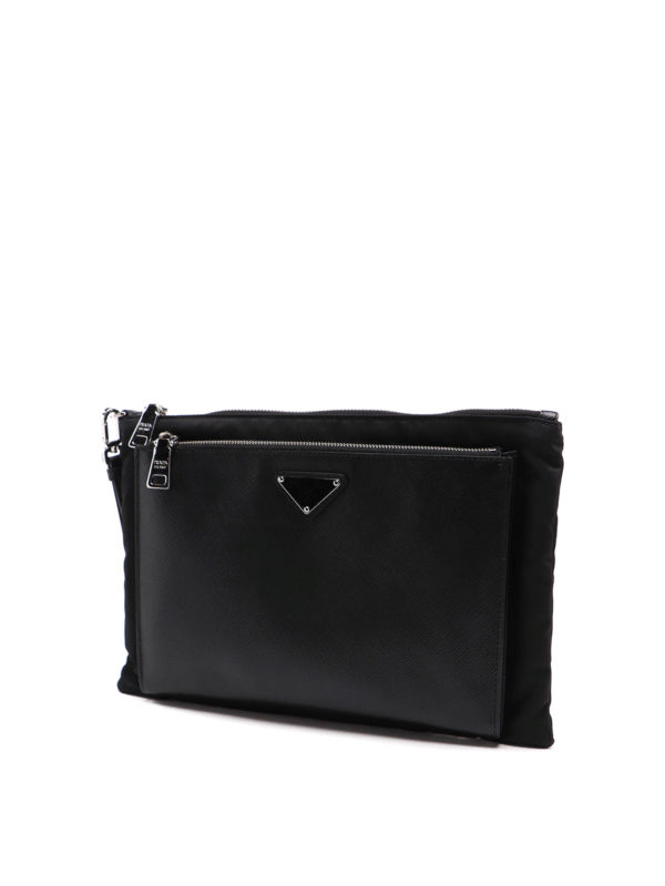 prada saffiano clutch