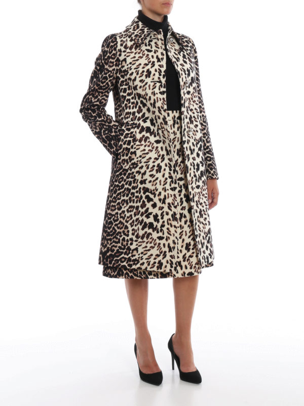 prada leopard coat