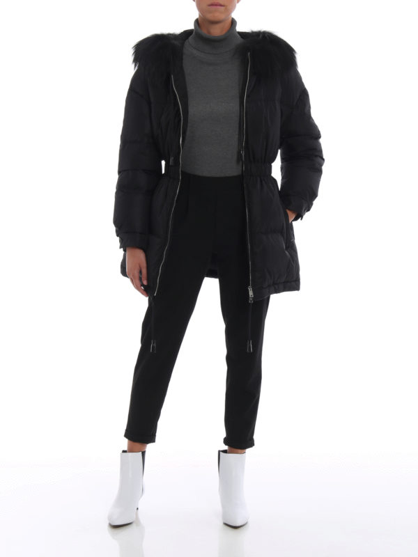 puffer jacket elastic waist