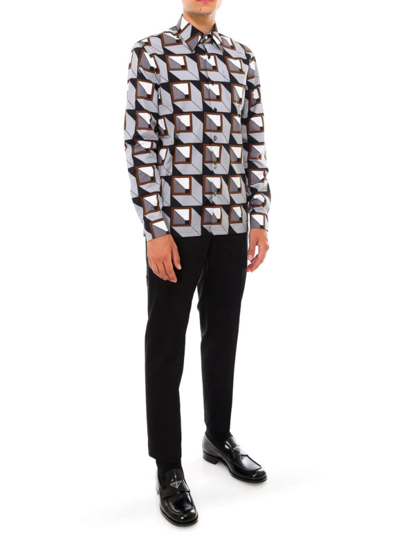 prada mens shirts online