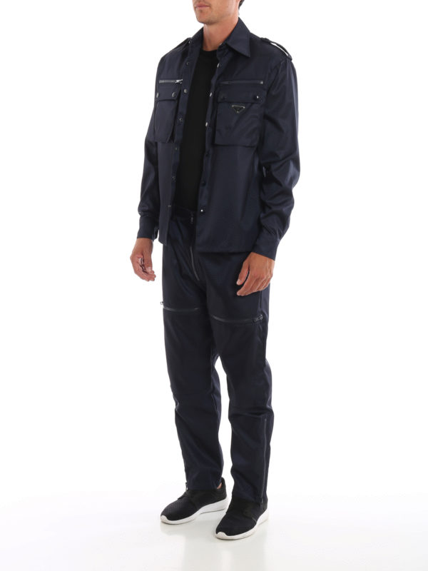 prada nylon gabardine shirt