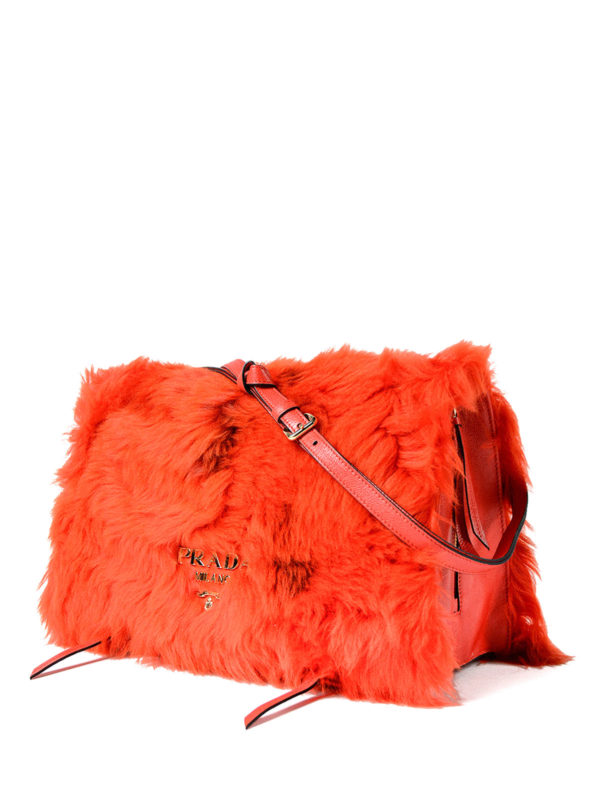 prada shearling bag