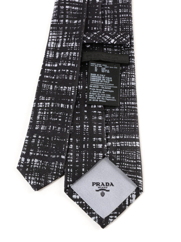Geaccepteerd markering paars Ties & bow ties Prada - Sketch print silk tie - UCR771TFE170 | iKRIX.com