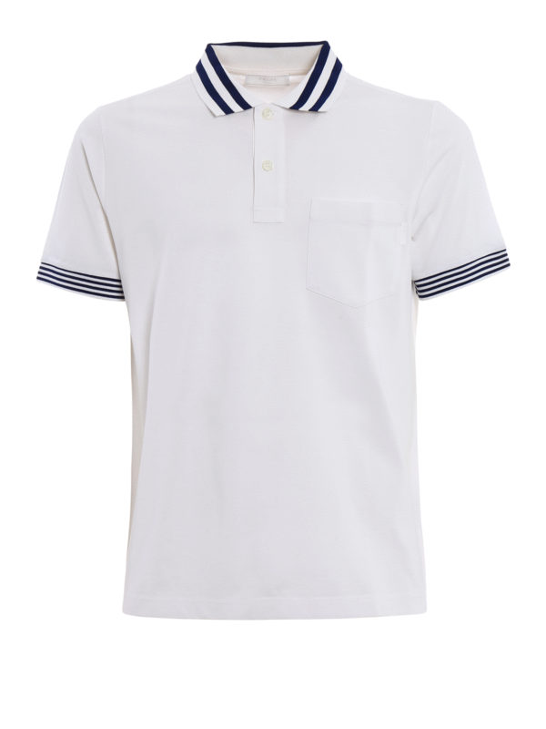 Prada ポロシャツ メンズ 白 ポロシャツ Ujn380xgsf0c63