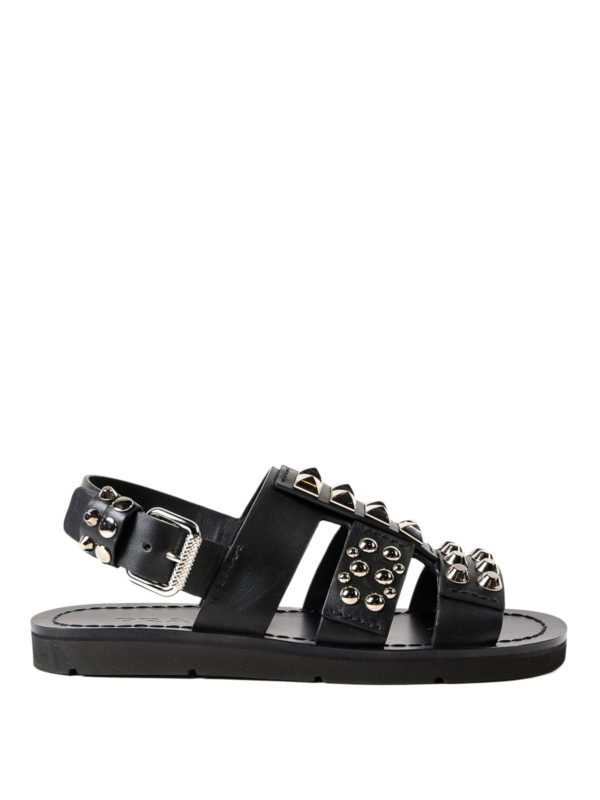 prada studded leather sandals