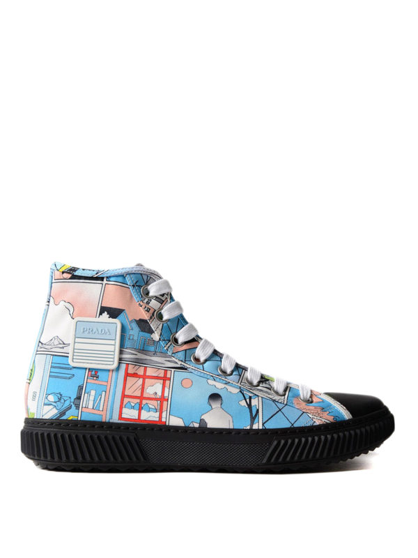 prada comic sneakers