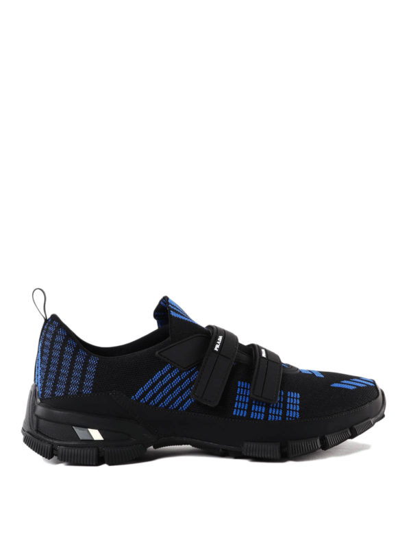 mens blue prada trainers