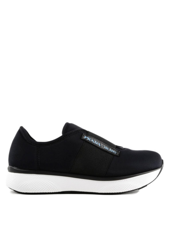 prada slip on sneakers womens