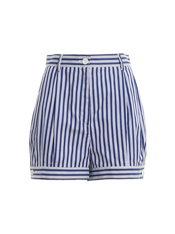 شلوارک Prada - Striped poplin shorts 