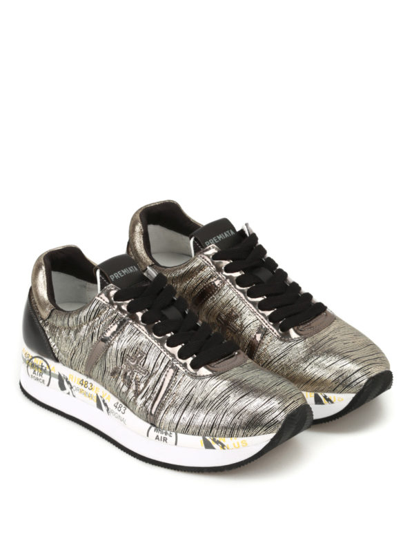 Trainers Premiata - Conny striped leather sneakers - CONNY2973 | iKRIX.com