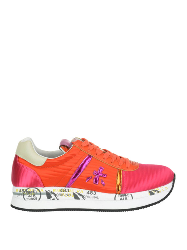 Shop Premiata Conny 3615 Multicolour Sneakers