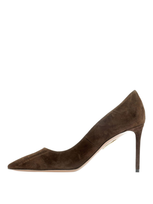 aquazzura suede pumps