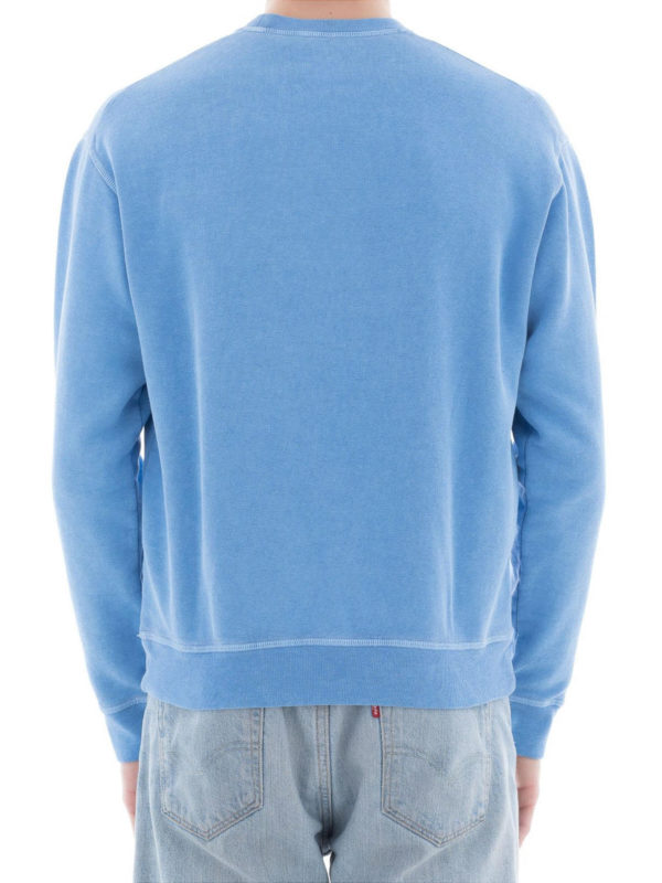 Sweatshirts & Sweaters Dsquared2 - Rainbow logo light blue sweatshirt ...