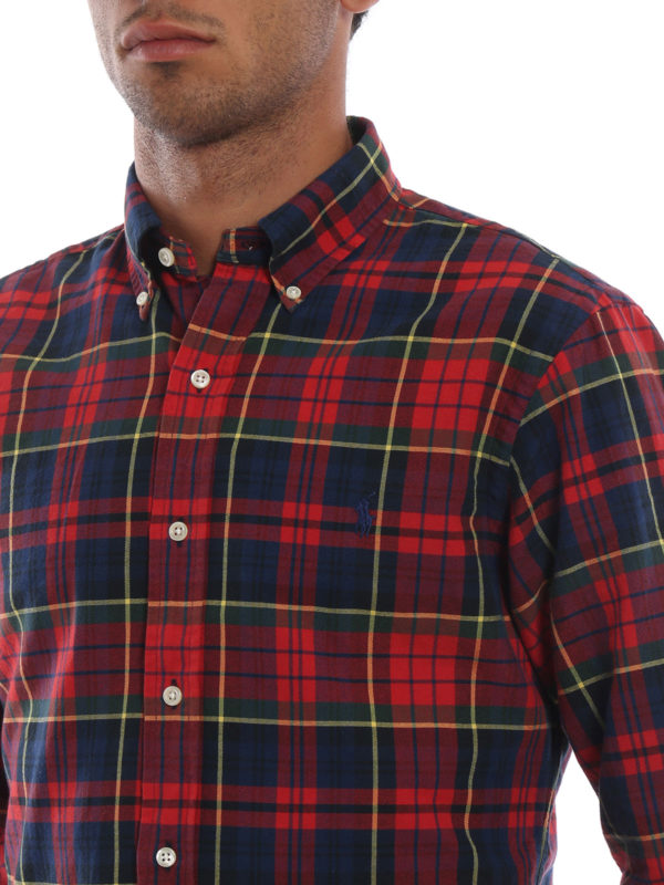 پیراهن Ralph Lauren - Red tartan cotton 