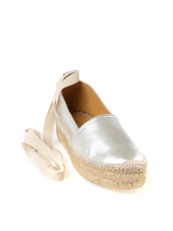 تخت Ralph Lauren - Metallic leather espadrilles - V08WF133RHSJ8A9000