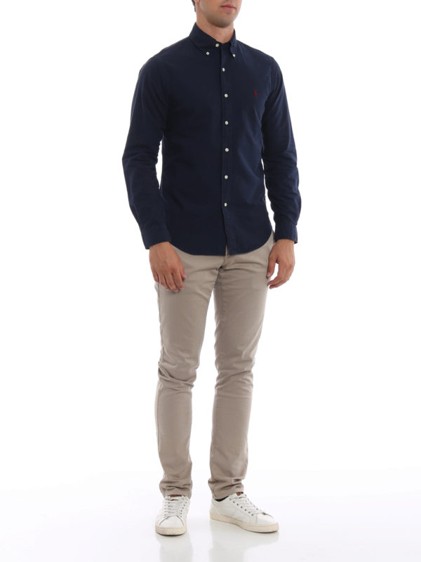 ralph lauren button down slim fit