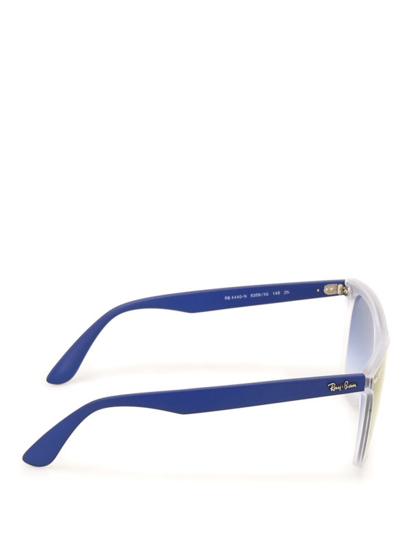 ray ban blaze wayfarer transparent blue