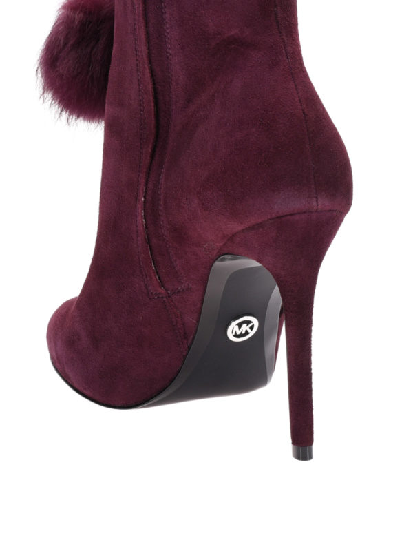 Ankle boots Michael Kors - Remi purple suede booties - 40F7REHE5SL599