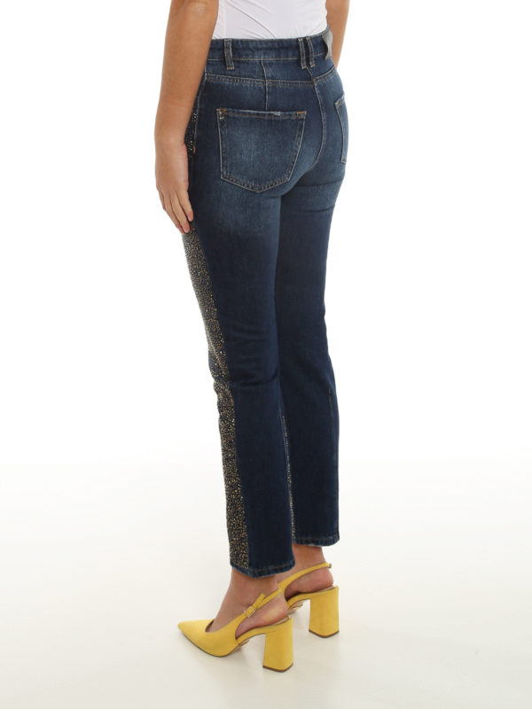 Patrizia Pepe - Rhinestone skinny jeans 
