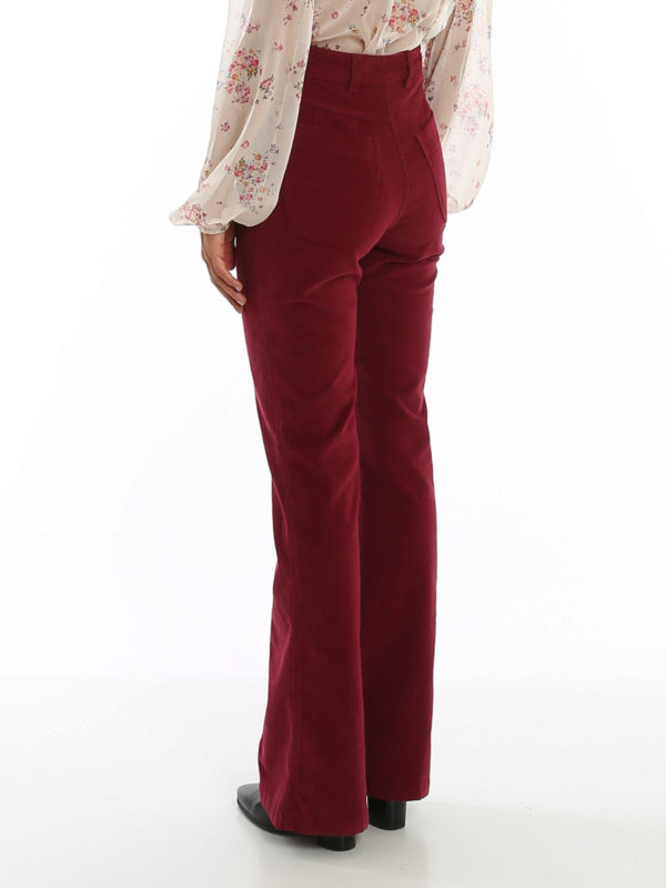 Ribbed velvet pants 