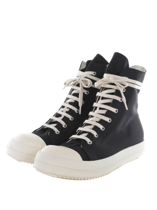 rick owens lace up sneakers