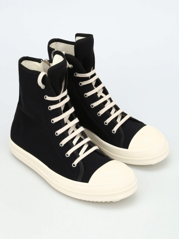 Download DRKSHDW canvas high top sneakers by Rick Owens - trainers ...