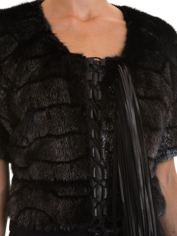 mink bolero jacket