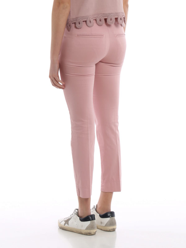 pink stretch pants