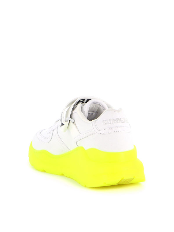 burberry neon sneakers