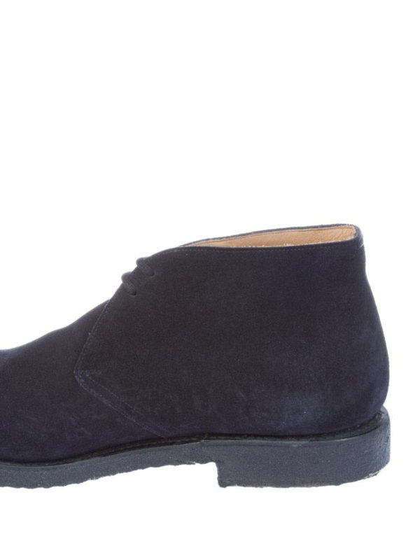 navy suede desert boots