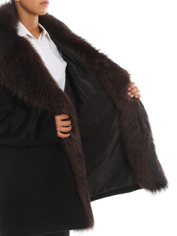 real fur lined coat