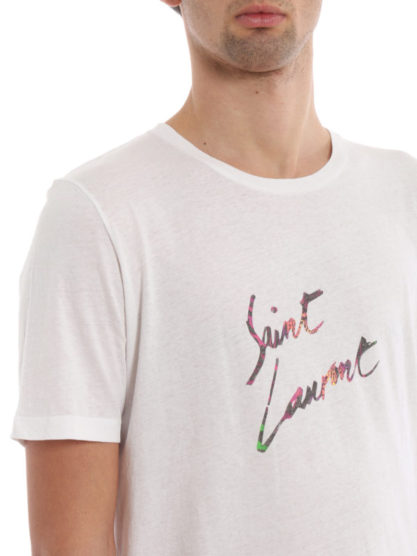 Saint Laurent Animal Print T-shirt 