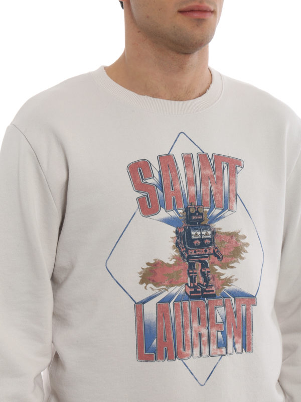 saint laurent robot t shirt