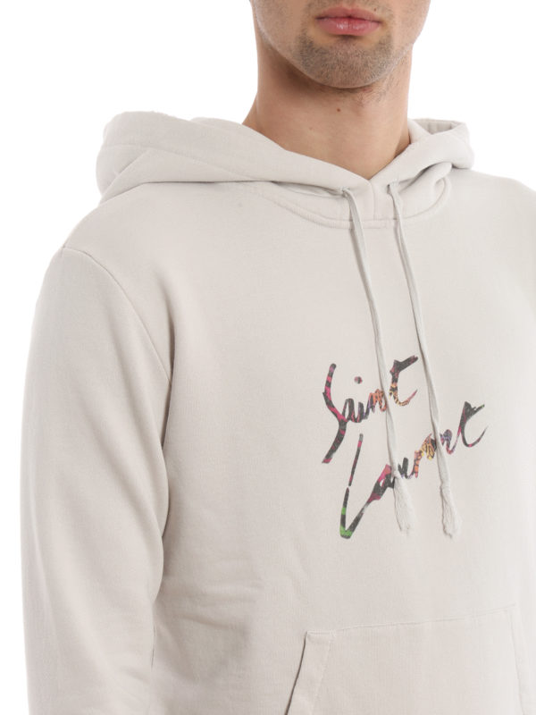 saint laurent signature hoodie