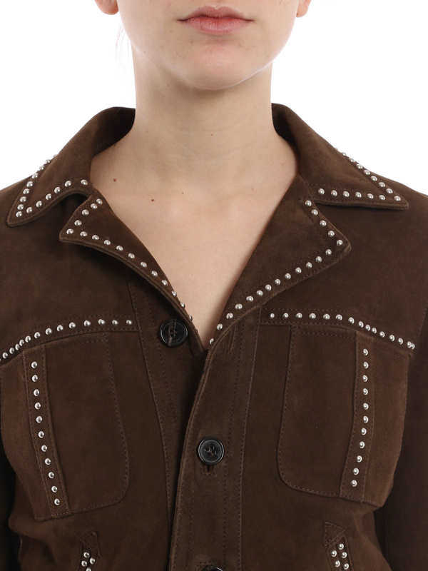 suede studded jacket