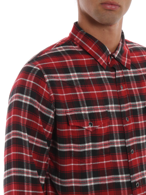 saint laurent plaid shirt