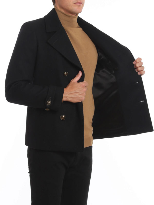 کوتاه Saint Laurent - Wool peacoat 