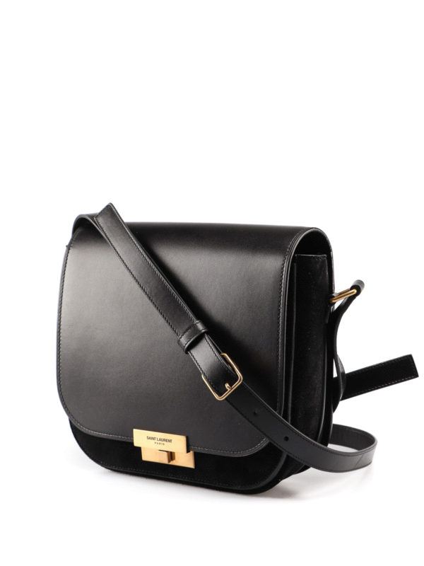 saint laurent black leather bag