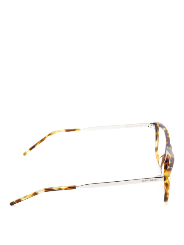 SAINT LAURENT: Glasses online - Havana acetate optical glasses