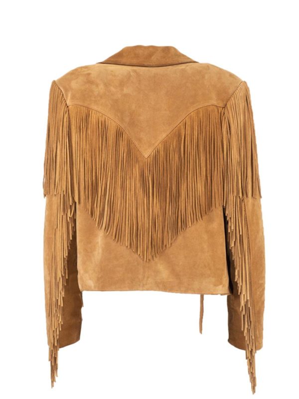 ysl fringe jacket