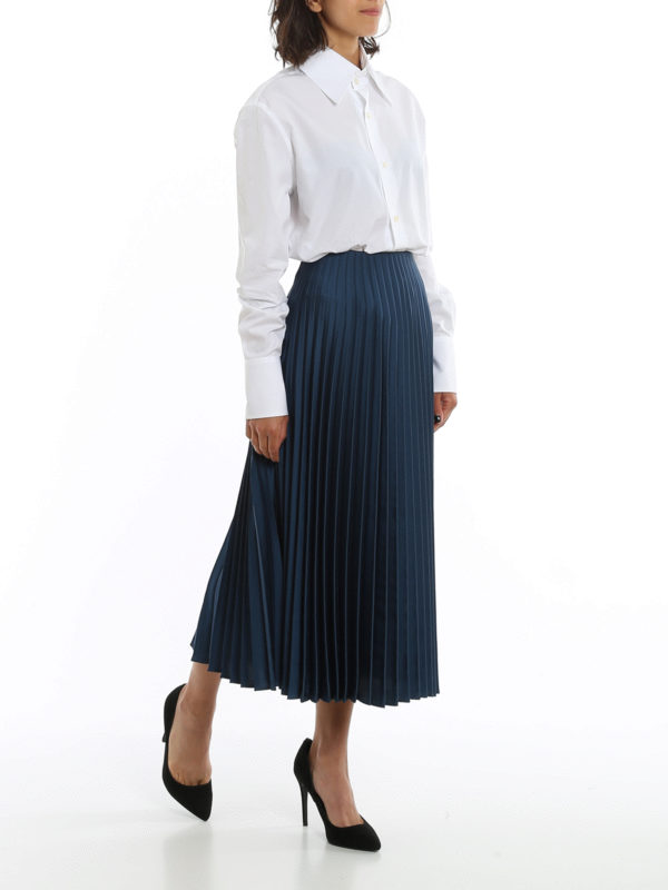 SAINT LAURENT: shirts online - Cotton shirt with maxi collar