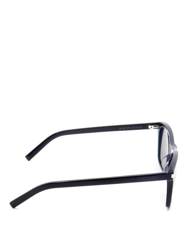 SAINT LAURENT: sunglasses online - Black rectangular sunglasses