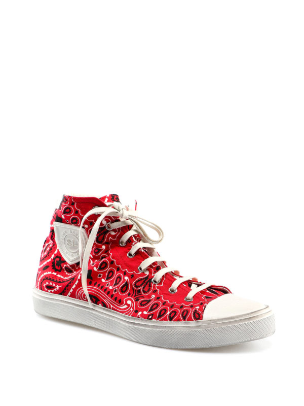 saint laurent bandana sneakers