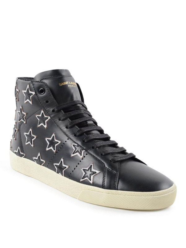 saint laurent high top trainers