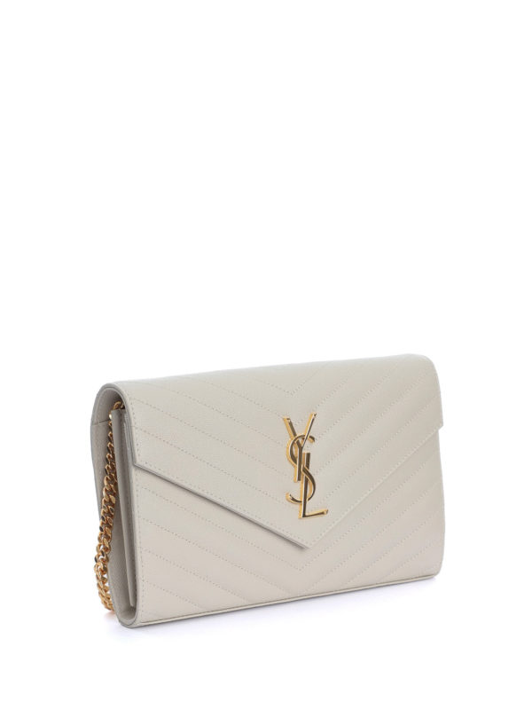 yves saint laurent monogram wallet on chain