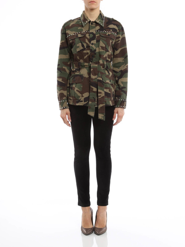 saint laurent camo jacket