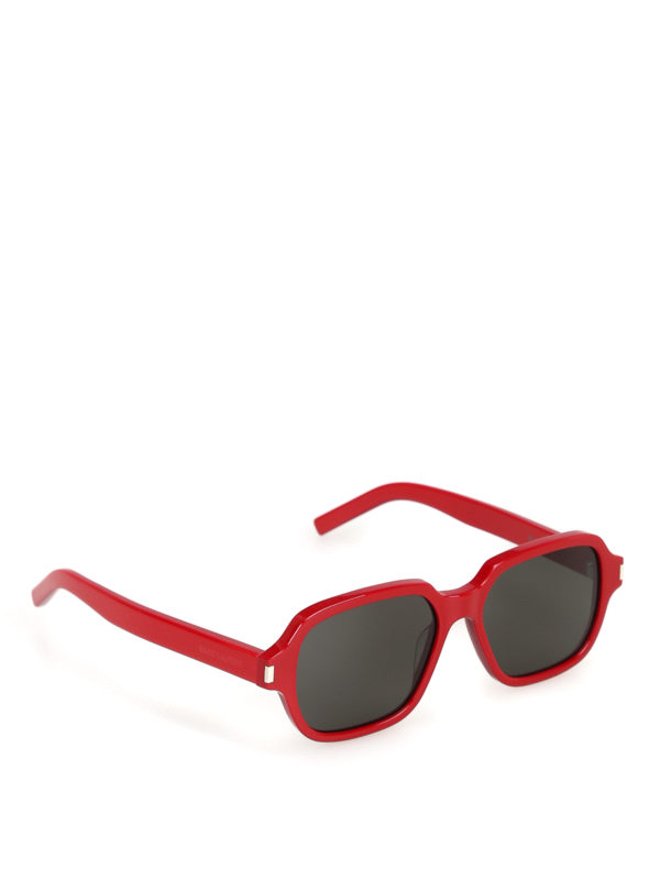 red saint laurent glasses